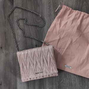 Miu Miu Blush Quilted Crossbody Bag